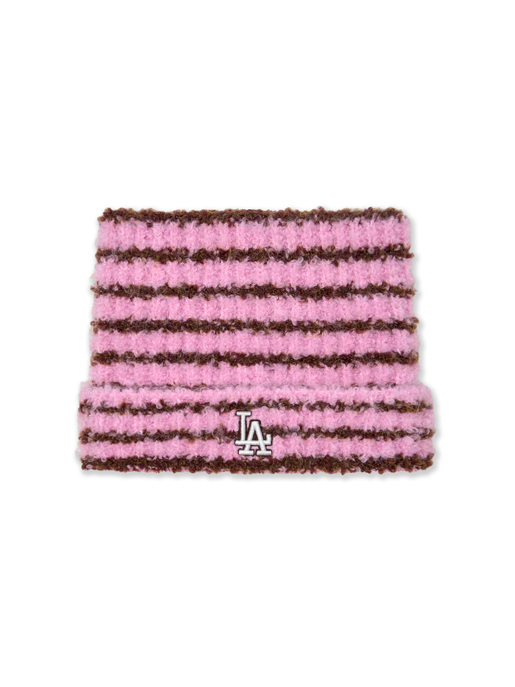 MLB Korea - MLB Striped Meow Beanie LA Dodgers (Pink) product image 2 | TRAB K-Fashion Australia