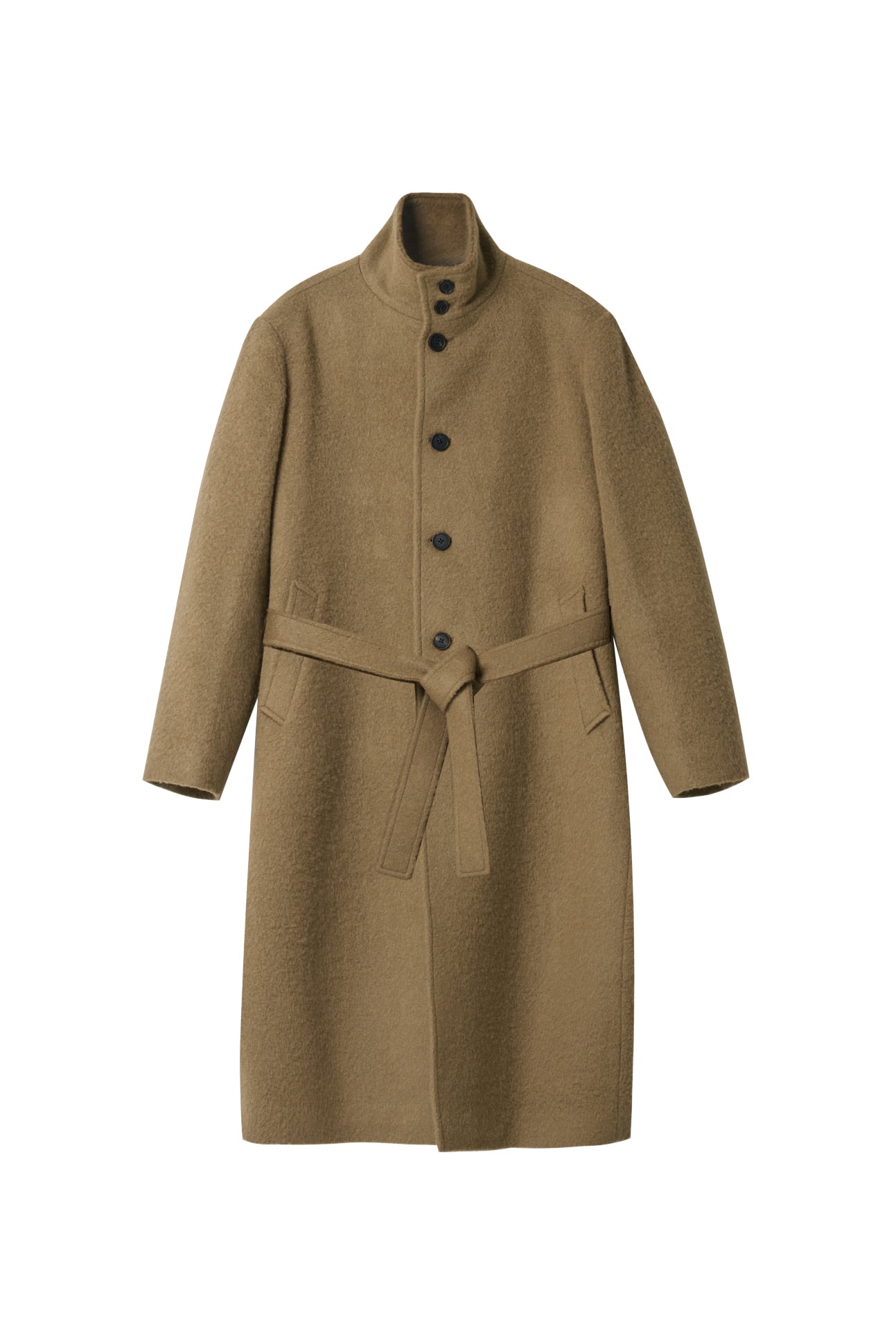 STU - High Neck Alpaca Mac Coat In (Camel) product image 16 | TRAB K-Fashion Australia