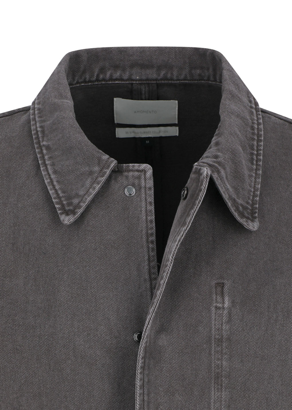 Amomento - Garments Dyed Pocket Denim Jacket (Brown) product image 7 | TRAB K-Fashion Australia