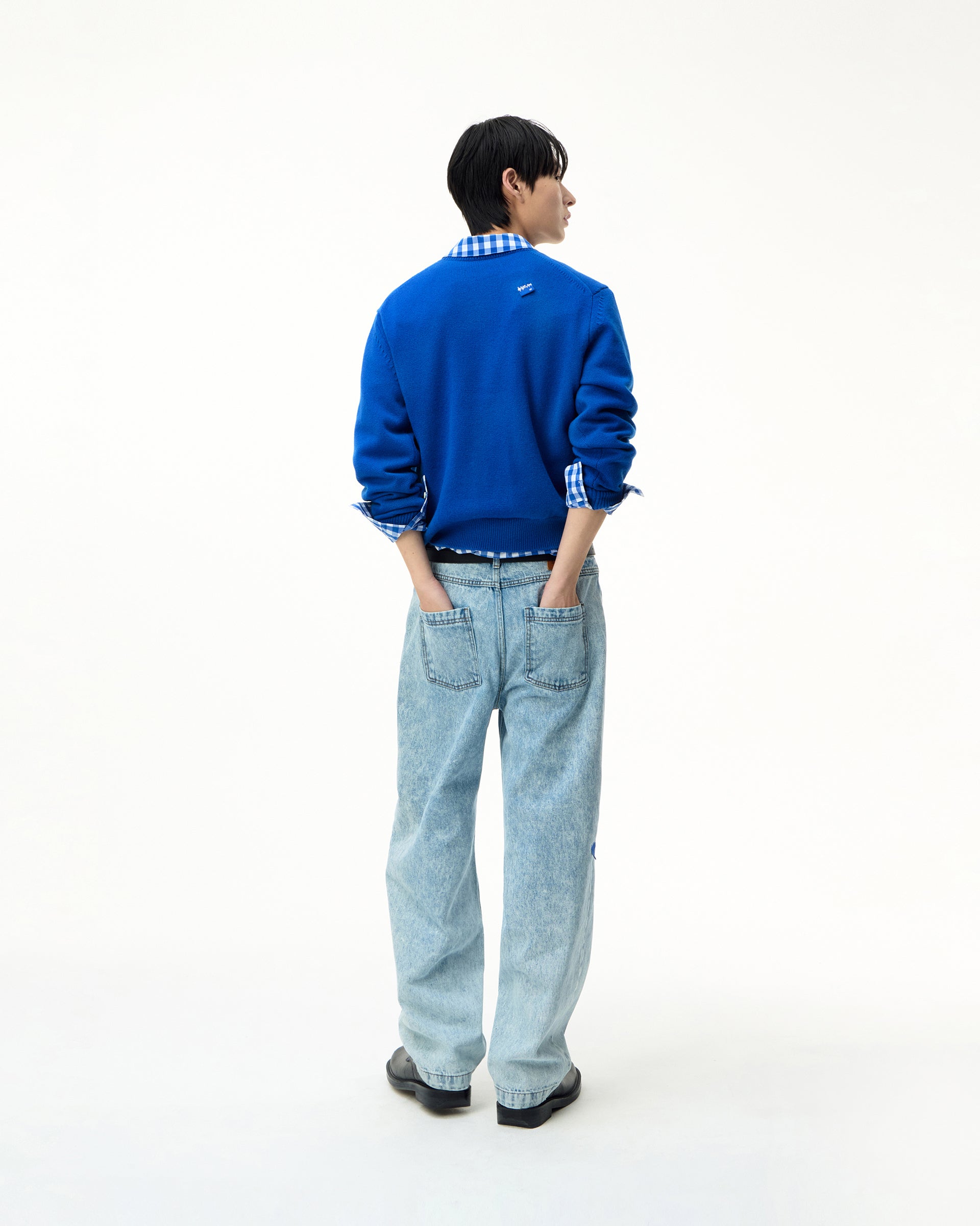 Ader Error - Sig; BL Tag knit 01 (Z-Blue) product image 2 | TRAB K-Fashion Australia