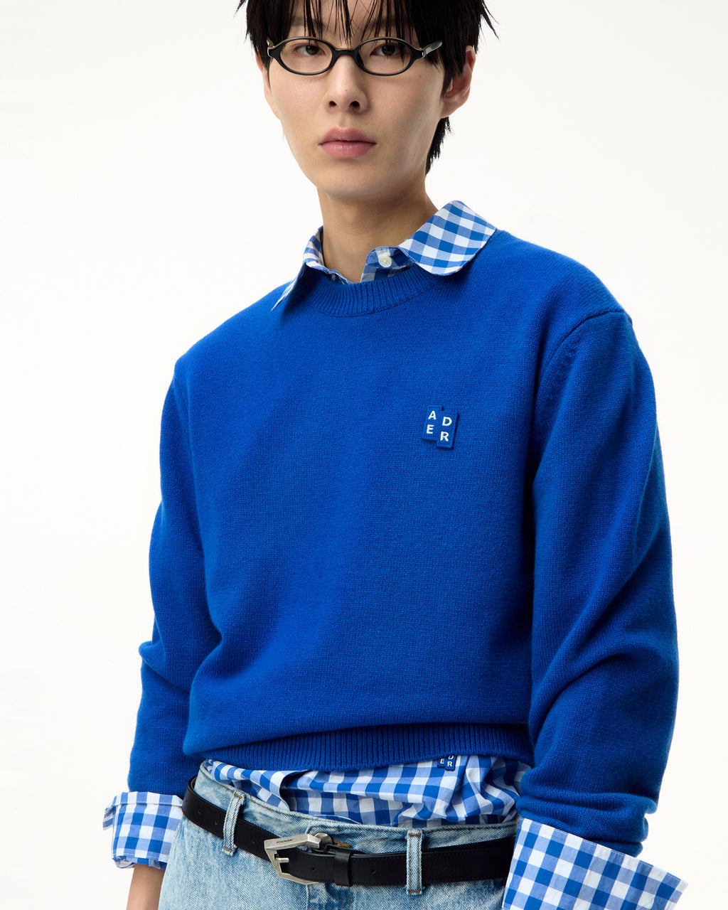 Ader Error - Sig; BL Tag knit 01 (Z-Blue) product image 12 | TRAB K-Fashion Australia