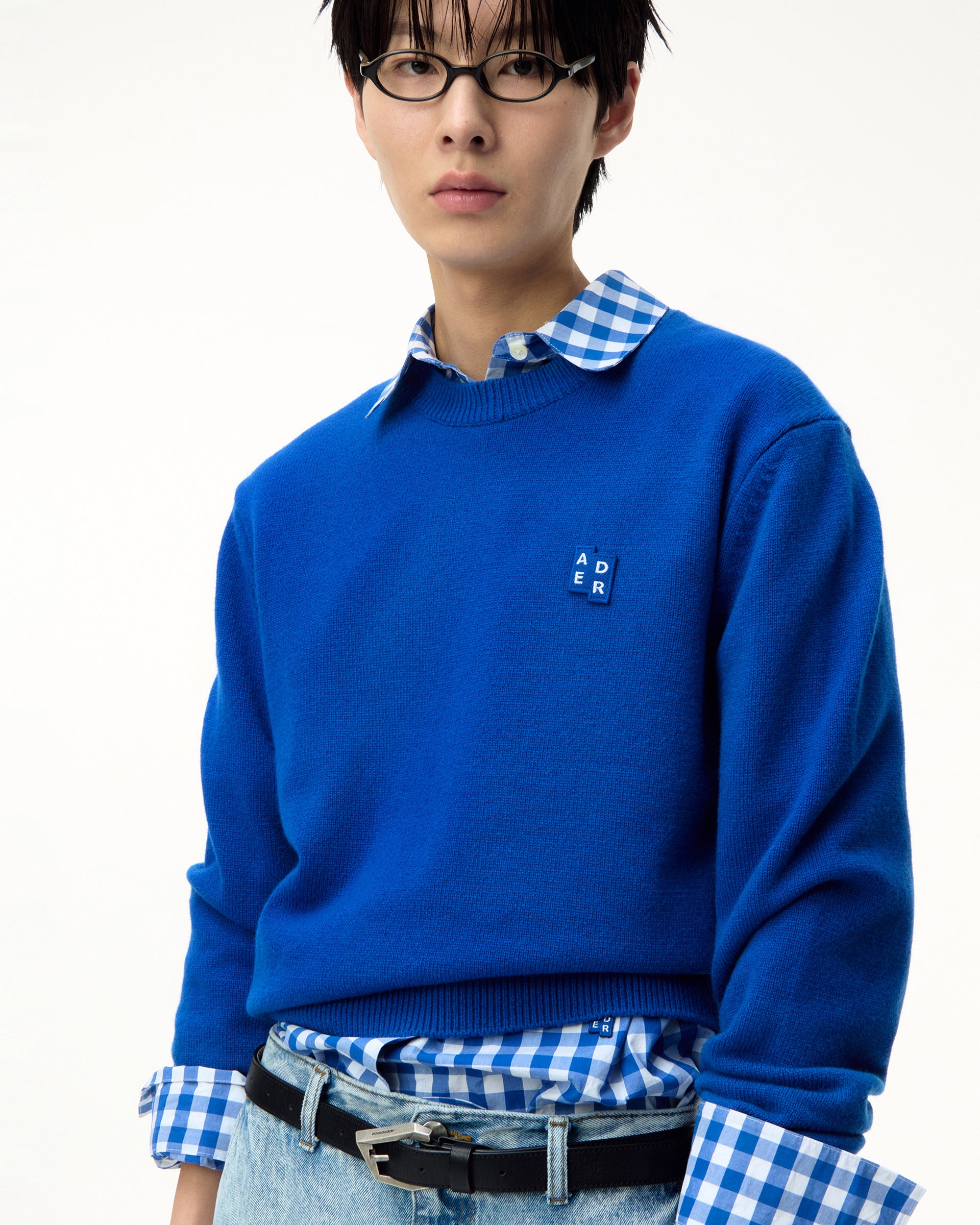 Ader Error - Sig; BL Tag knit 01 (Z-Blue) product image 5 | TRAB K-Fashion Australia
