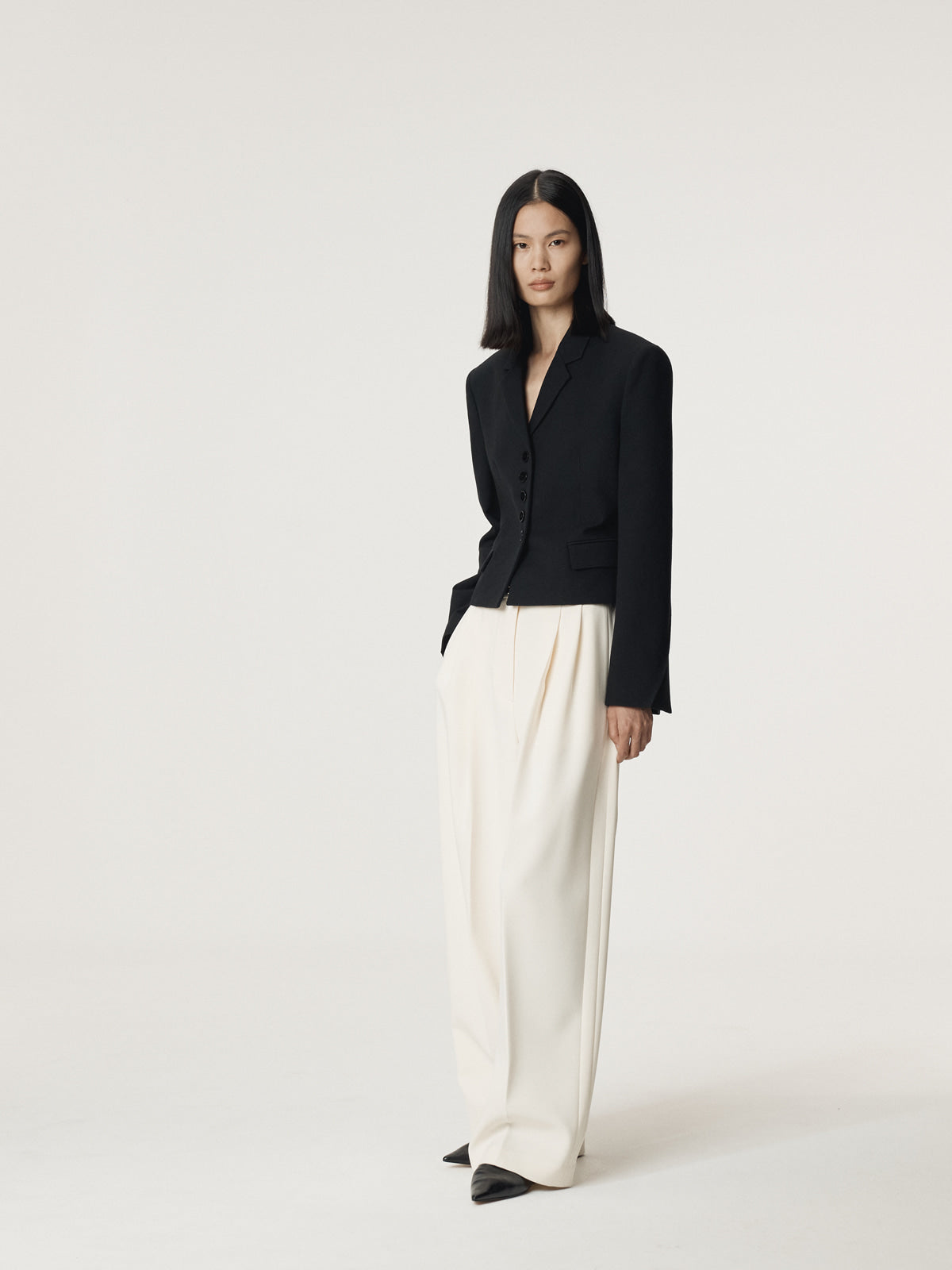 Recto - Button Detail Short Jacket (Black) product image 2 | TRAB K-Fashion Australia