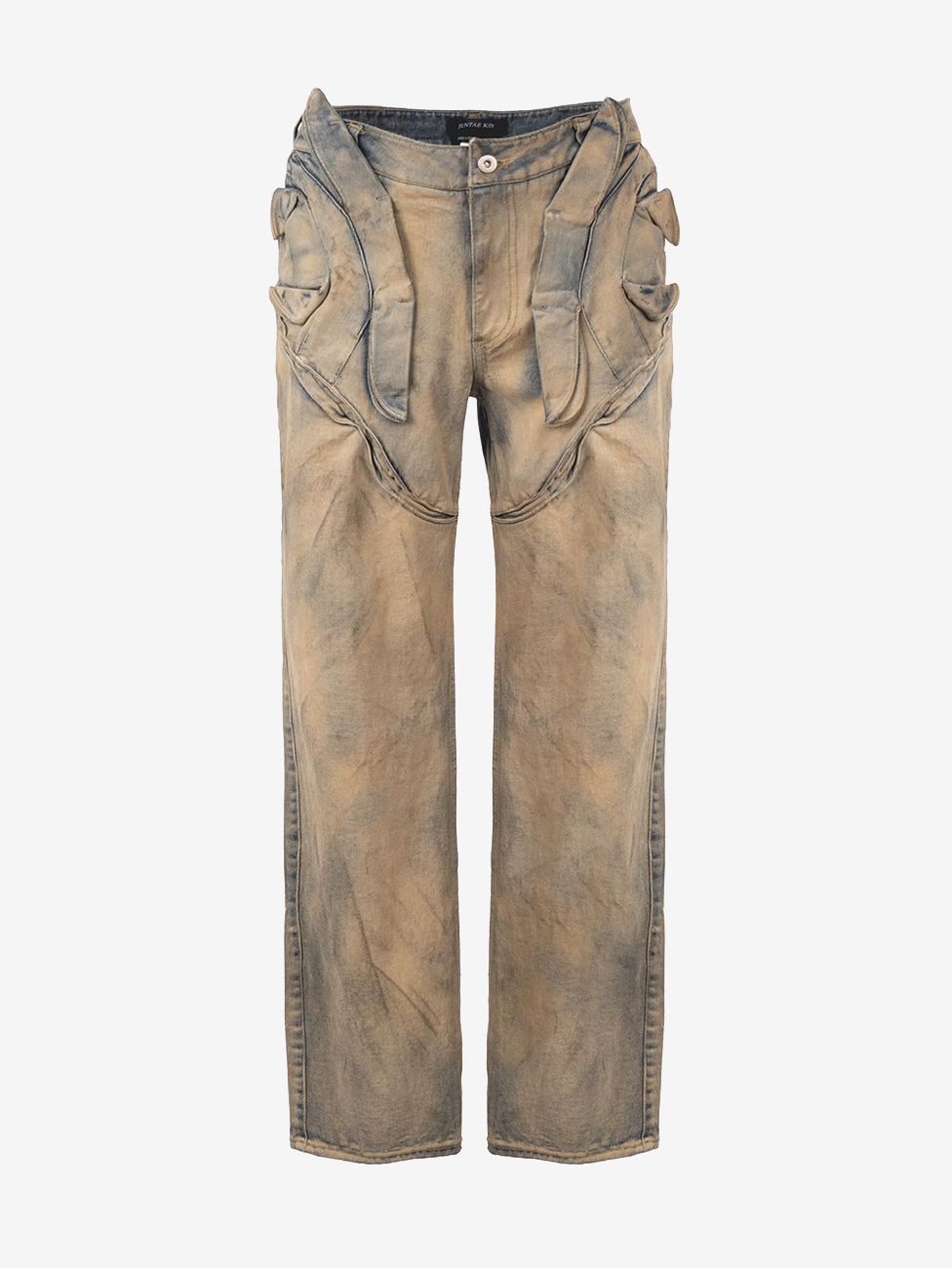 Juntae Kim - Gathered Denim Trousers (OC2) product image 1 | TRAB K-Fashion Australia