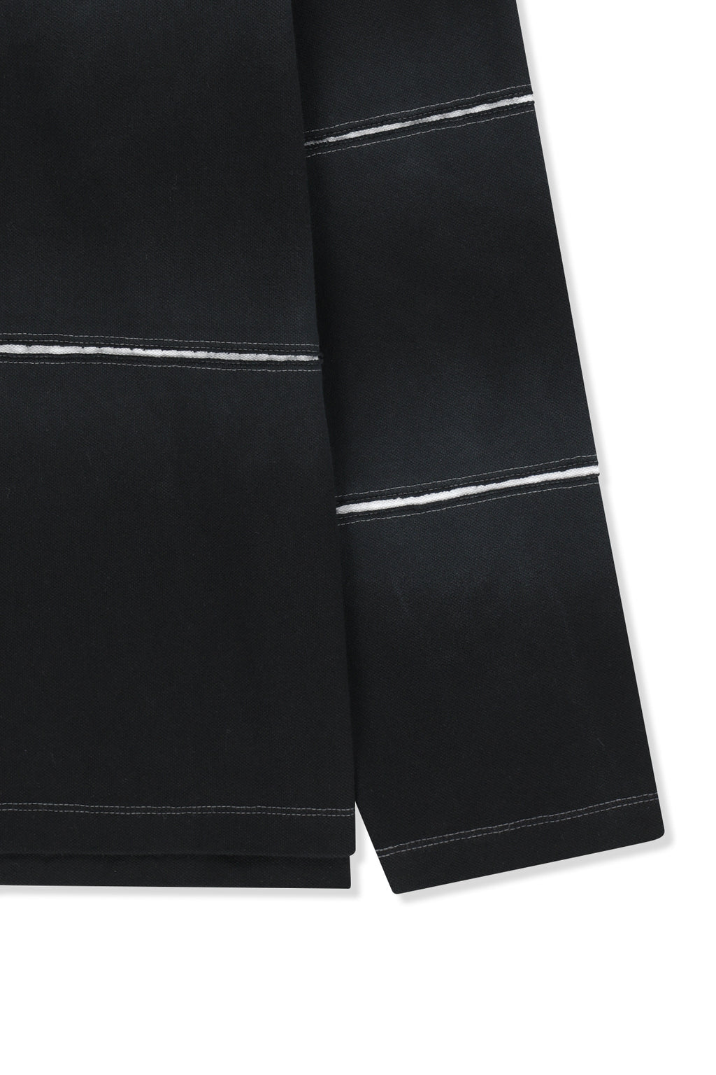 Matin Kim - Reveal Stripe Logo Collar Top (Black) product image 4 | TRAB K-Fashion Australia