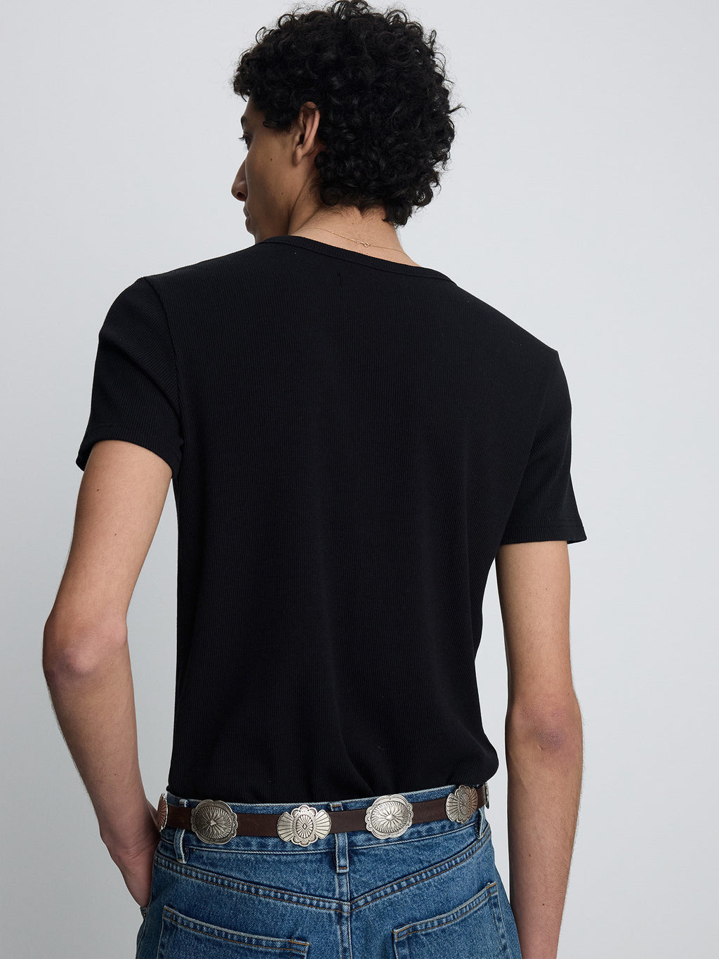 Tonywack - Soft Ribbed Fitted T-Shirt (Black) product image 8 | TRAB K-Fashion Australia