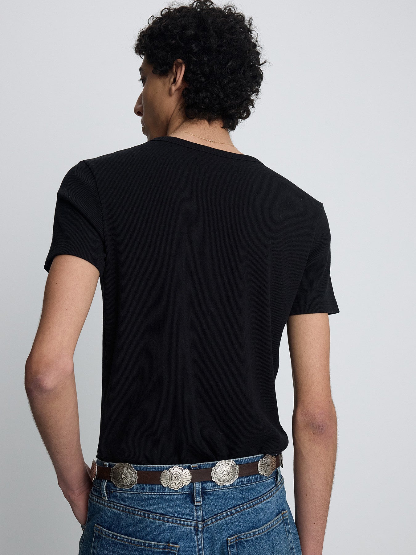 Tonywack - Soft Ribbed Fitted T-Shirt (Black) product image 8 | TRAB K-Fashion Australia