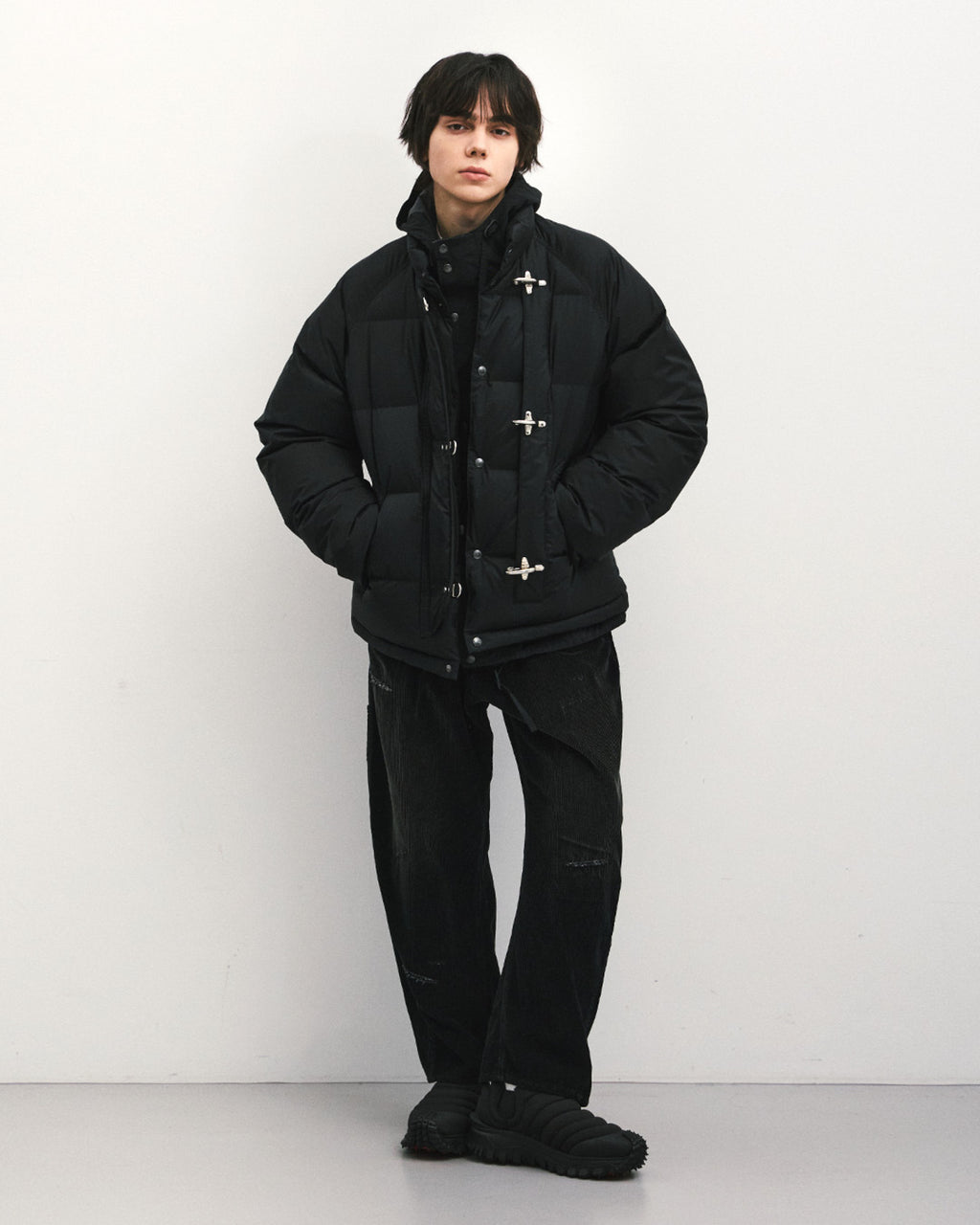 Eastlogue - Damaged Carpenter Pants (Black Corduroy) product image 4 | TRAB K-Fashion Australia