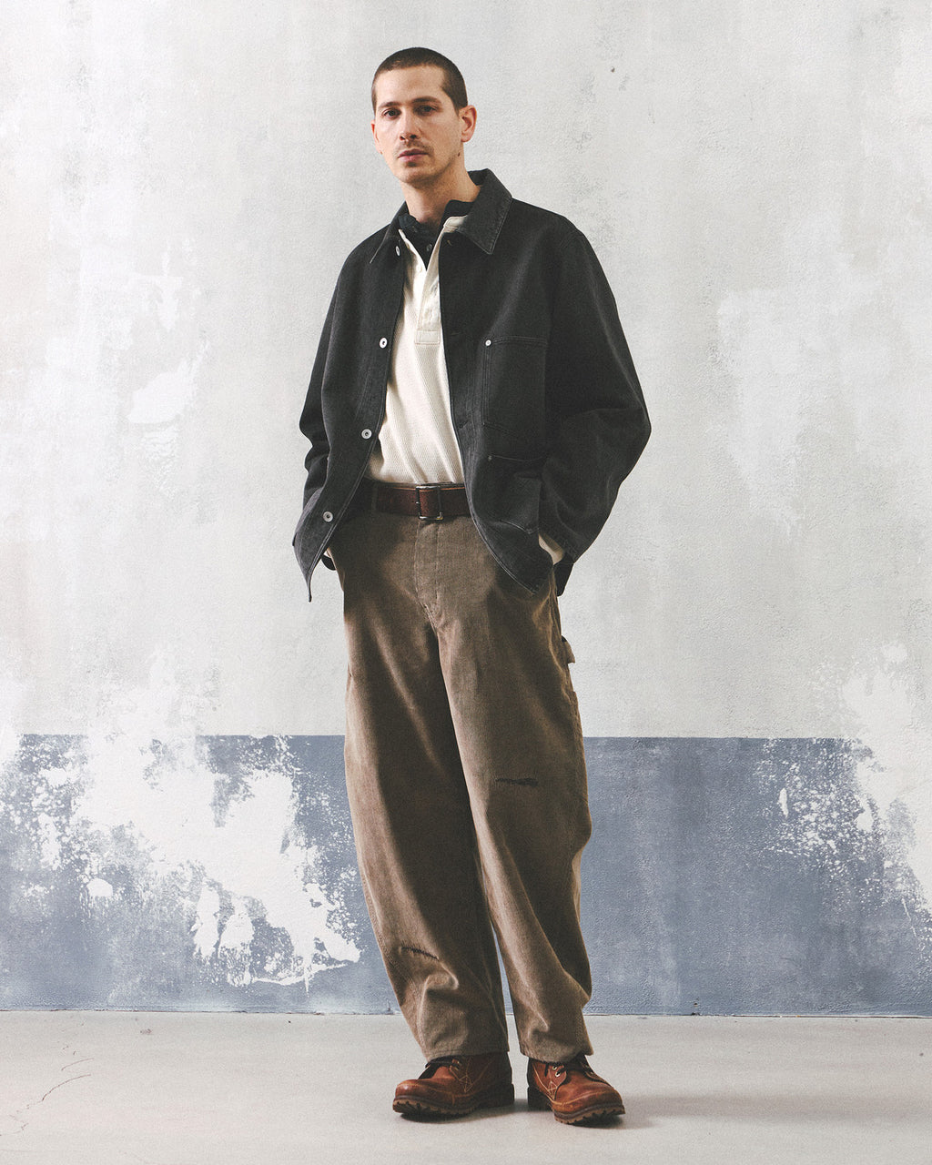 Eastlogue - Damaged Carpenter Pants (Sand Corduroy) product image 4 | TRAB K-Fashion Australia