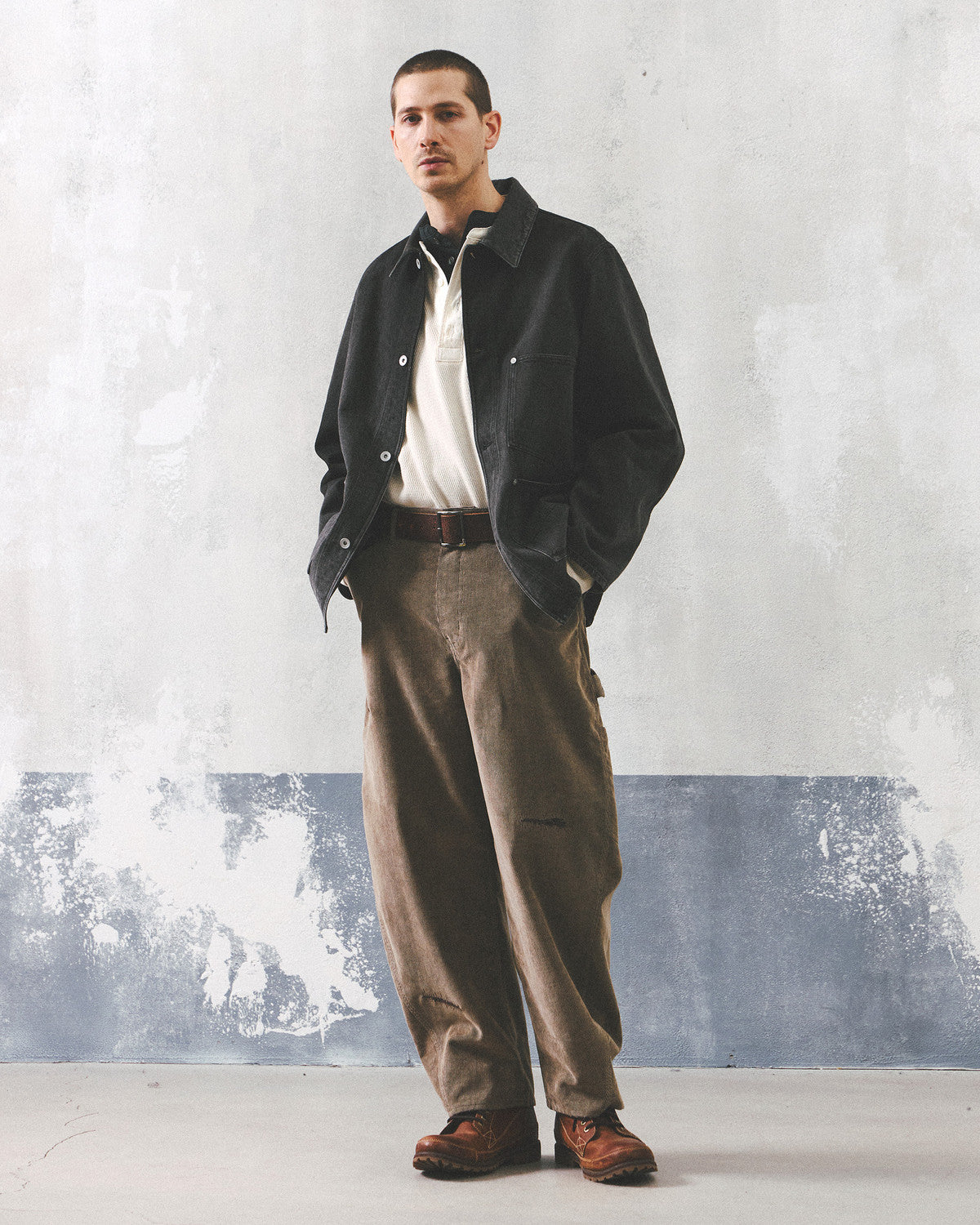 Eastlogue - Damaged Carpenter Pants (Sand Corduroy) product image 4 | TRAB K-Fashion Australia