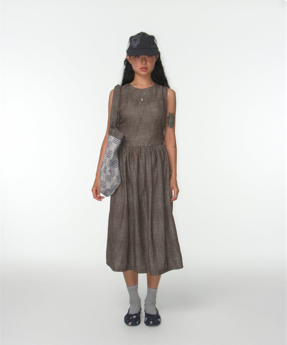 Coyseio - Round Cut Out Dress (Brown) product image 6 | TRAB K-Fashion Australia