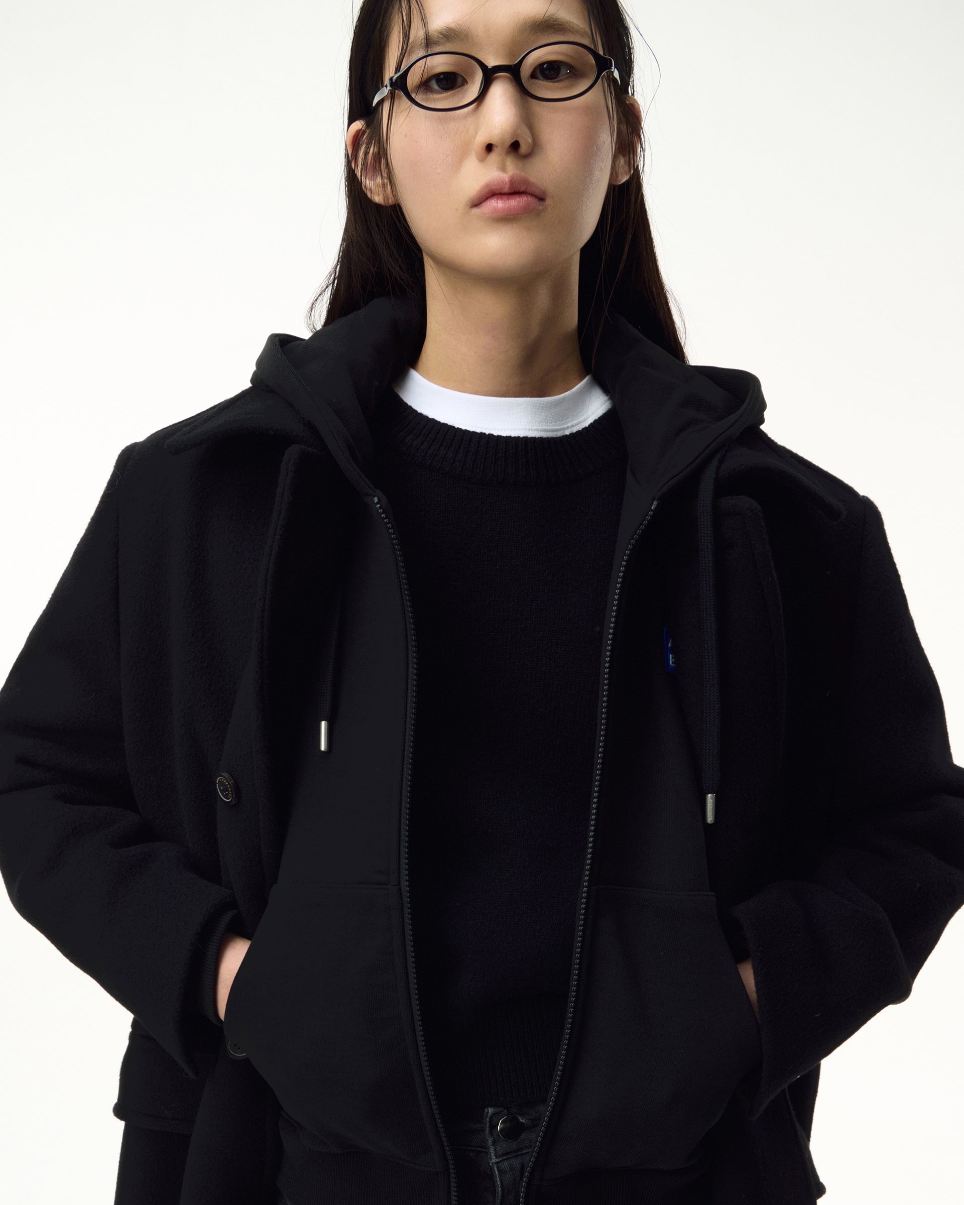 Ader Error - Sig; BK Tag coat 01 (Noir) product image 4 | TRAB K-Fashion Australia