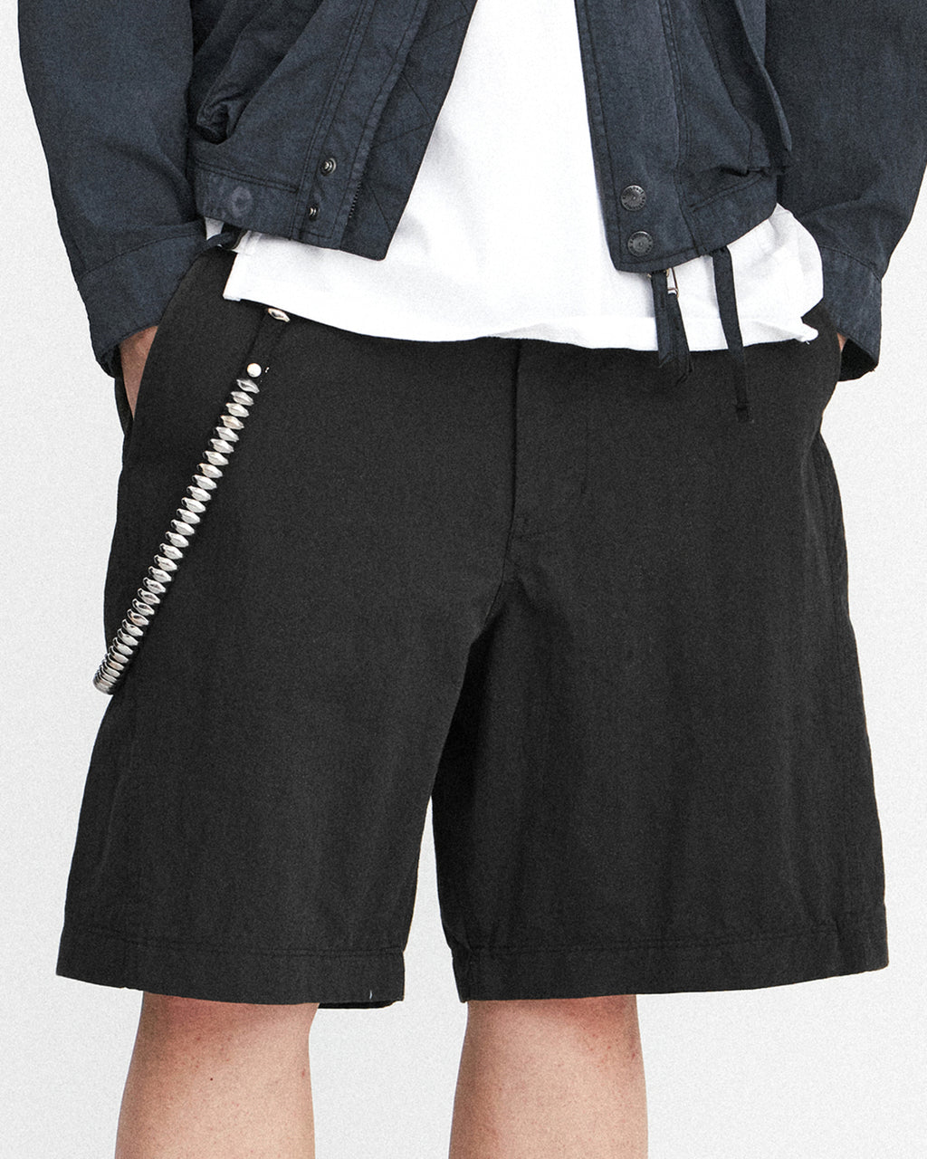 Eastlogue - Cinch Back Curved Shorts (Black) product image 10 | TRAB K-Fashion Australia