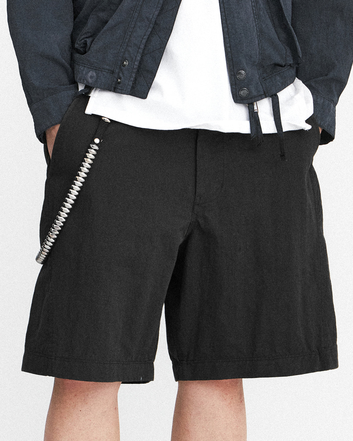 Eastlogue - Cinch Back Curved Shorts (Black) product image 10 | TRAB K-Fashion Australia