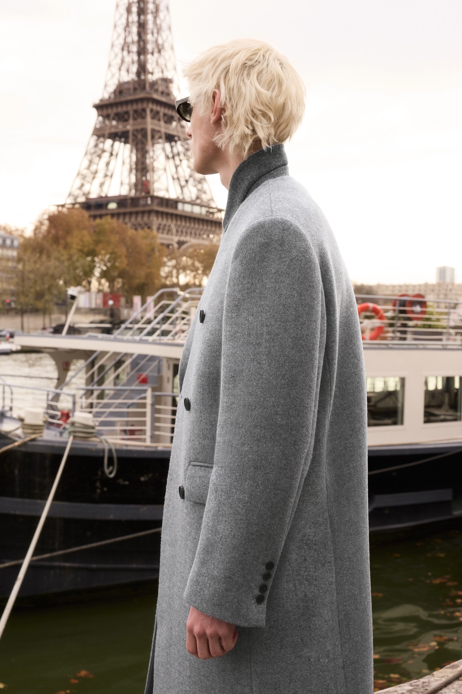 STU - Inverted Double Coat In Light (Grey) product image 4 | TRAB K-Fashion Australia