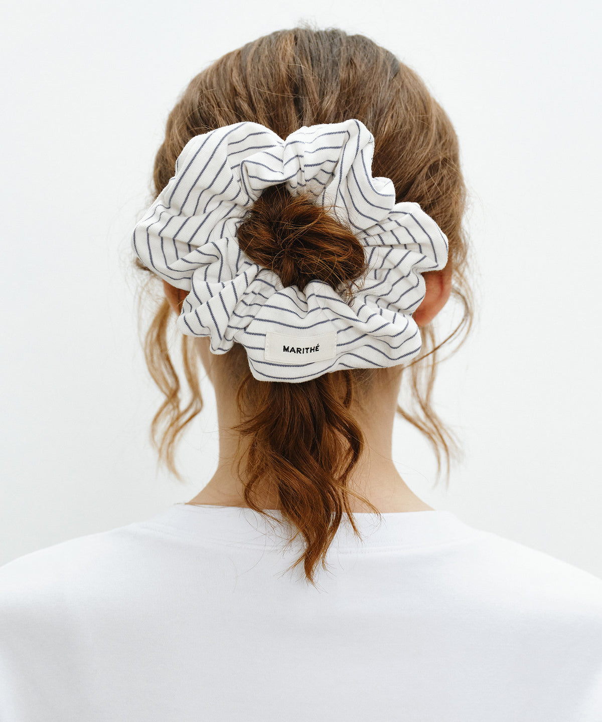 Marithe & Francois Girbaud - Basic Cotton Scrunchie (Stripe) product image 4 | TRAB K-Fashion Australia