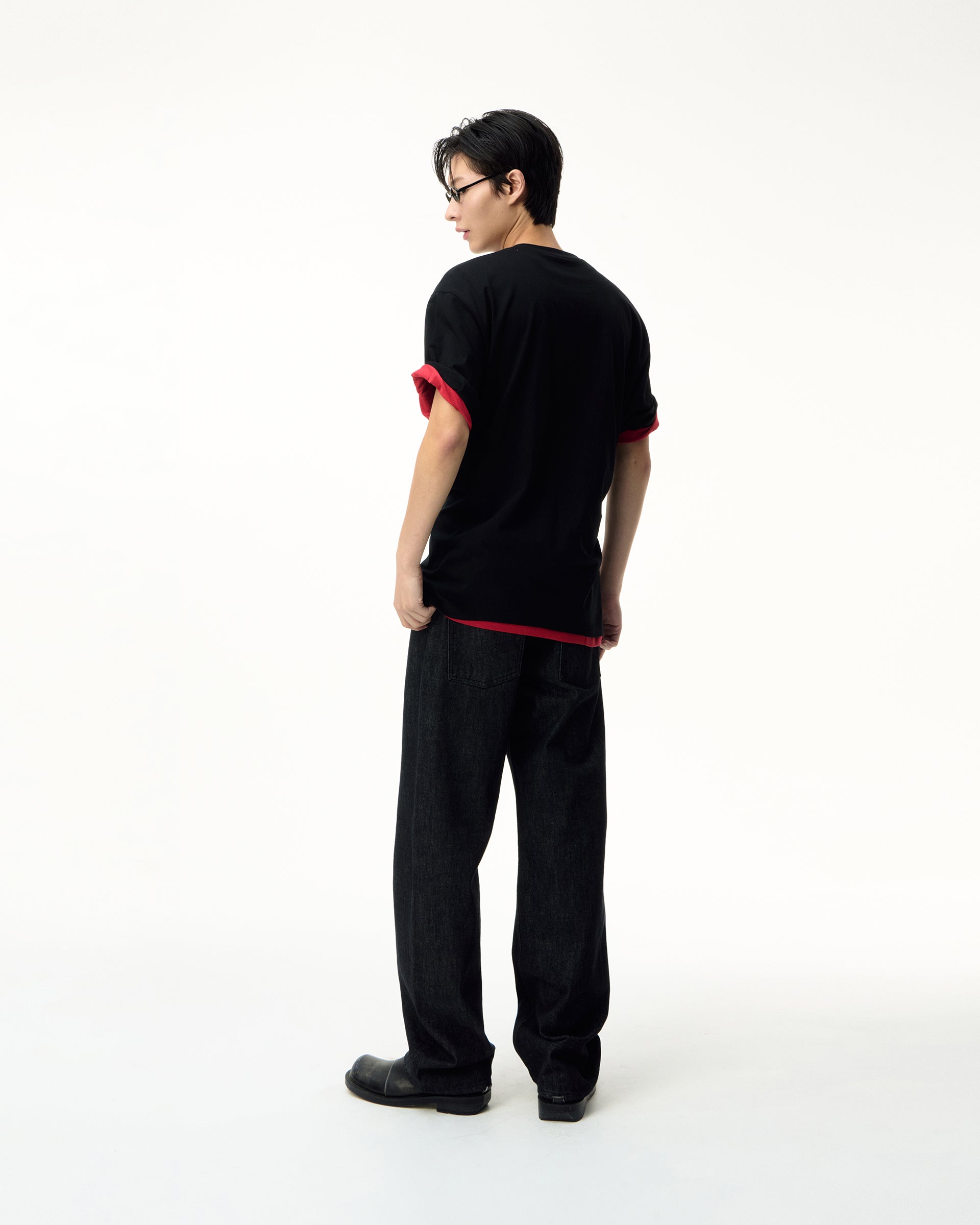 Ader Error - Semiover fit 3 PACK T002 (Noir) product image 8 | TRAB K-Fashion Australia