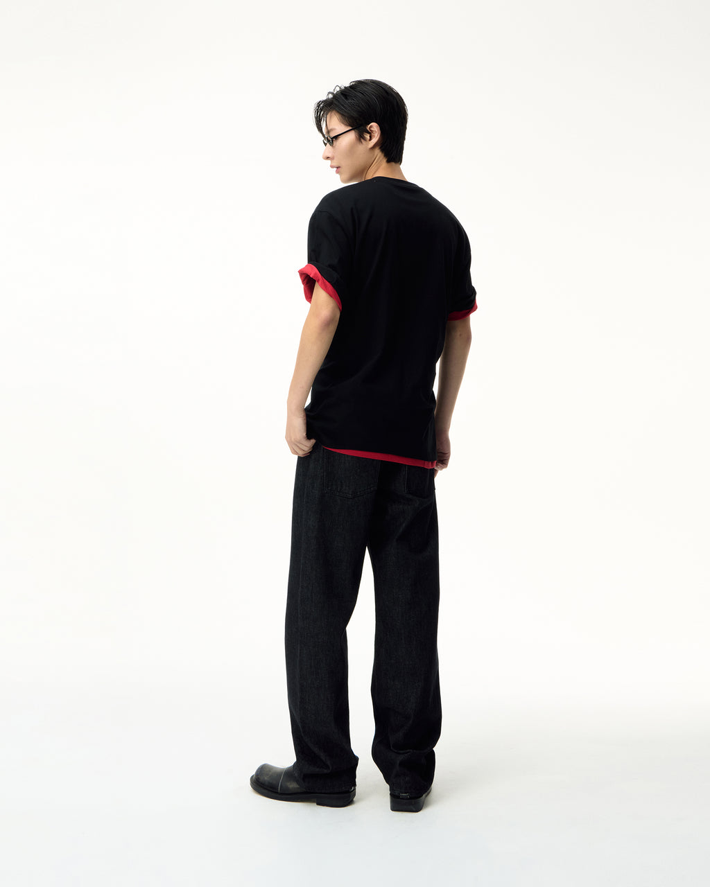 Ader Error - Semiover fit 3 PACK T002 (Noir) product image 2 | TRAB K-Fashion Australia