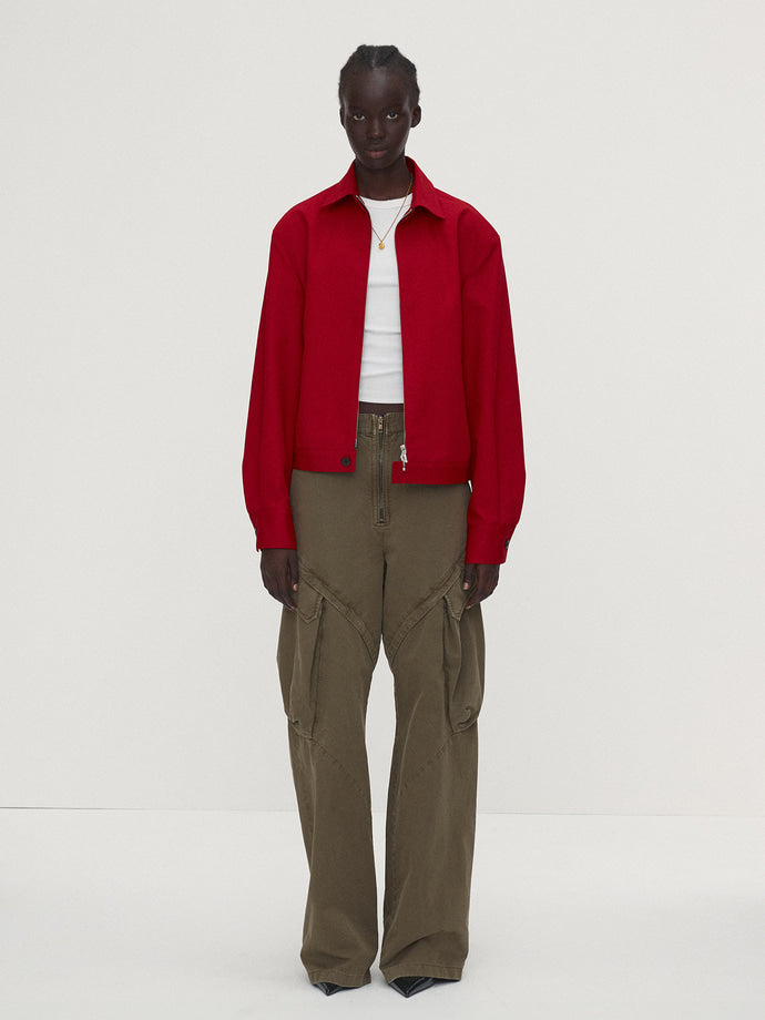 Tonywack - Garment-Dyed Gabardine Wide Cargo Pants (Olive) product image 2 | TRAB K-Fashion Australia