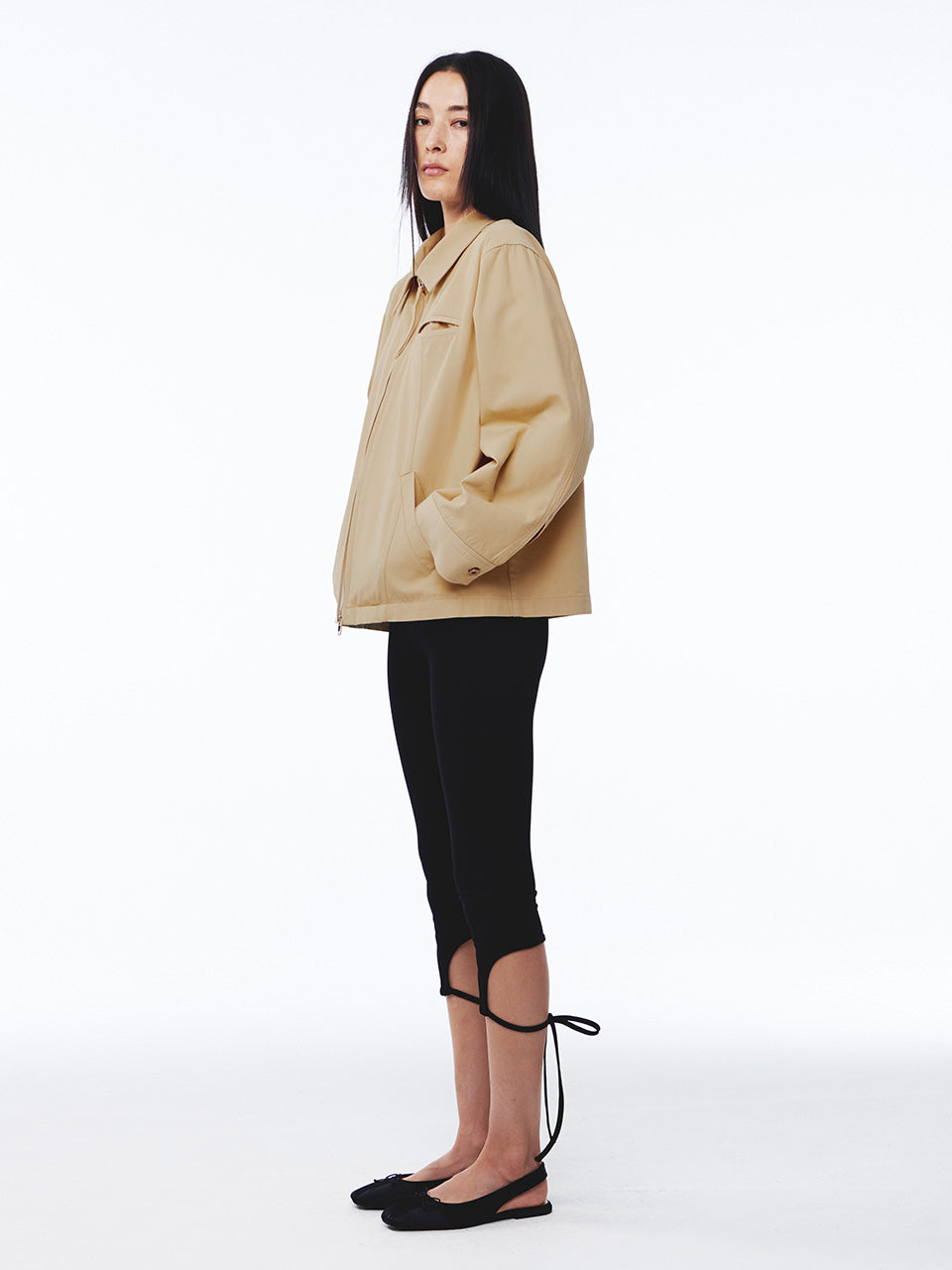 Kijun - Orbit Patch Jacket (Beige) product image 7 | TRAB K-Fashion Australia