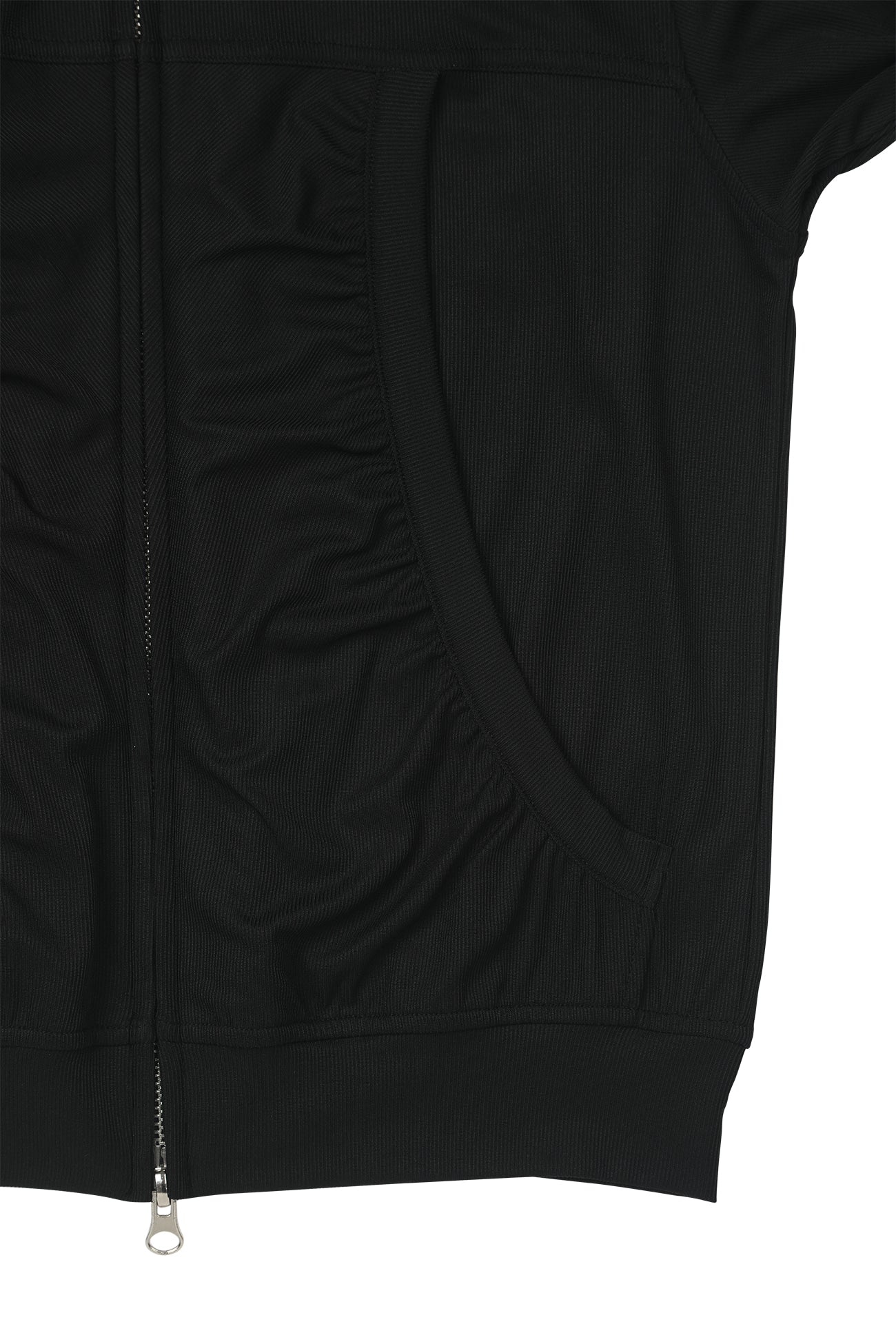 Deinet - Shirring Hood Zip Up (Black) product image 10 | TRAB K-Fashion Australia