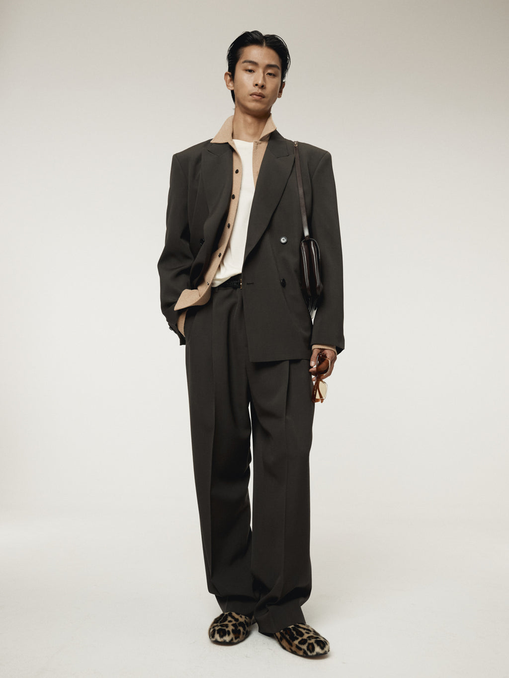 Recto - Styrene Double Breasted Suit Jacket (Charcoal Grey) product image 9 | TRAB K-Fashion Australia