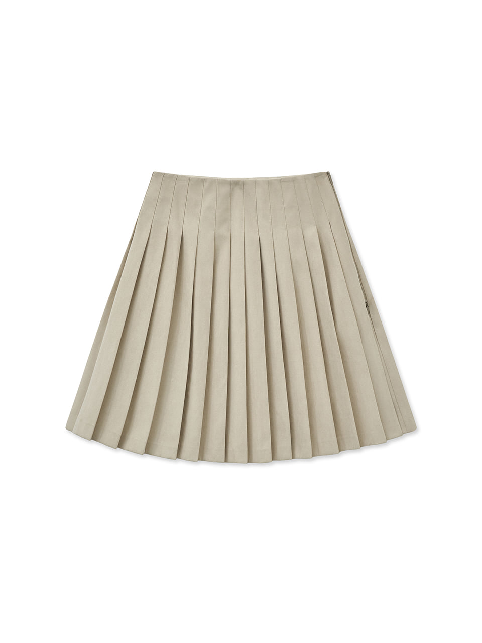 Matin Kim - Side Zipper Pleats Midi Skirt (Dark Brown) product image 11 | TRAB K-Fashion Australia
