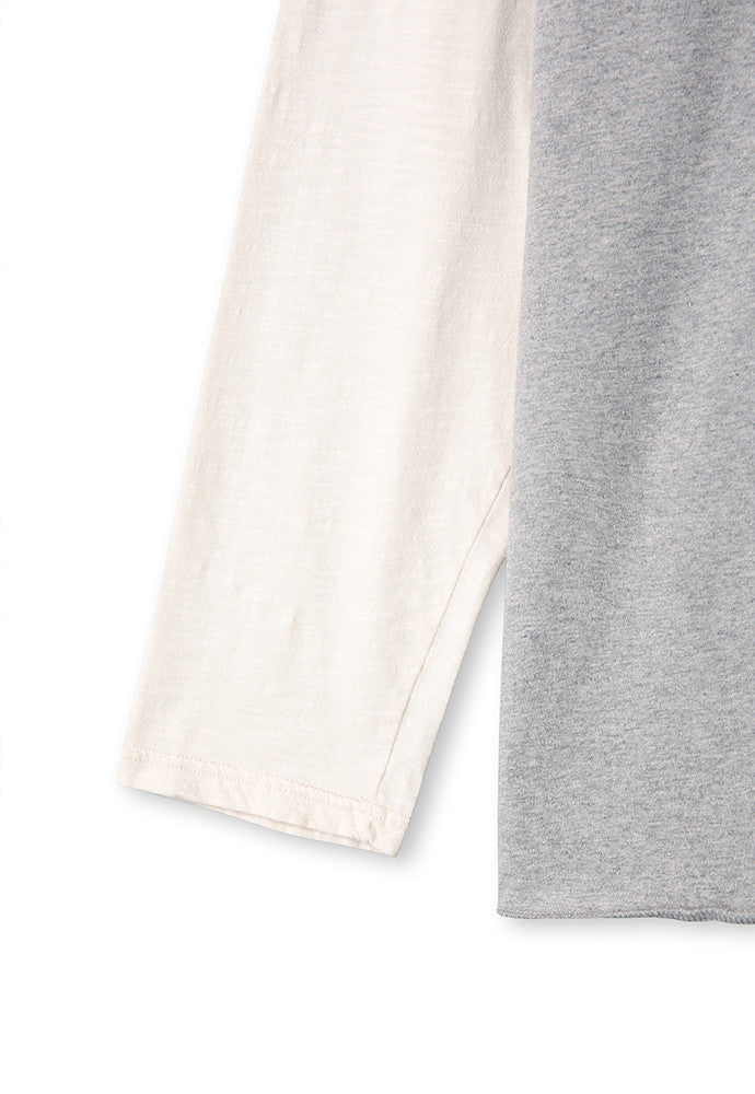 Art if acts - Layered Long Sleeve (Grey/Cream) product image 11 | TRAB K-Fashion Australia