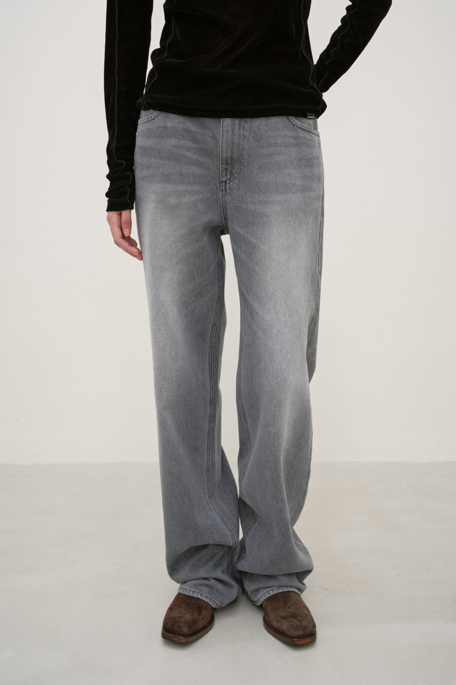 Insilence - Classic Washed Denim (Light Grey) product image 3 | TRAB K-Fashion Australia