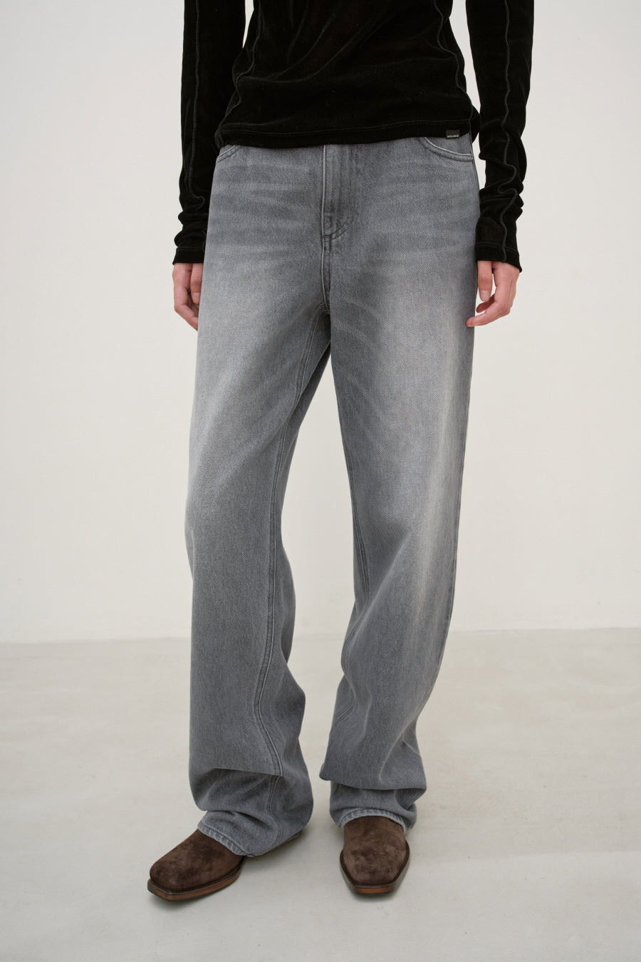 Insilence - Classic Washed Denim (Light Grey) product image 4 | TRAB K-Fashion Australia