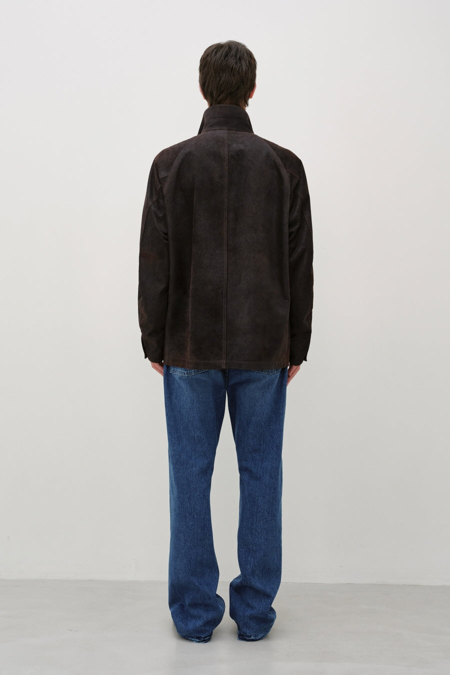 Insilence - Suede Chore Jacket (Brown) product image 4 | TRAB K-Fashion Australia