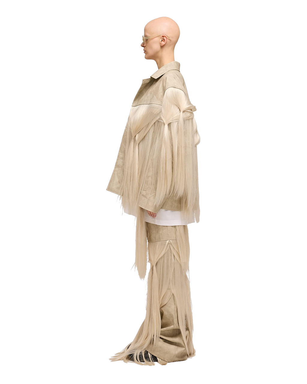 Kimhe Kim - Hair Embellished Western Pants (Grey) product image 3 | TRAB K-Fashion Australia