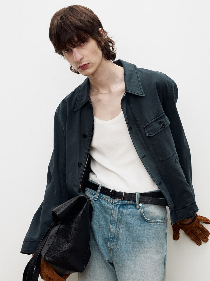 Tonywack - Garment-Dyed Cotton Deck Jacket (Faded Navy) product image 6 | TRAB K-Fashion Australia