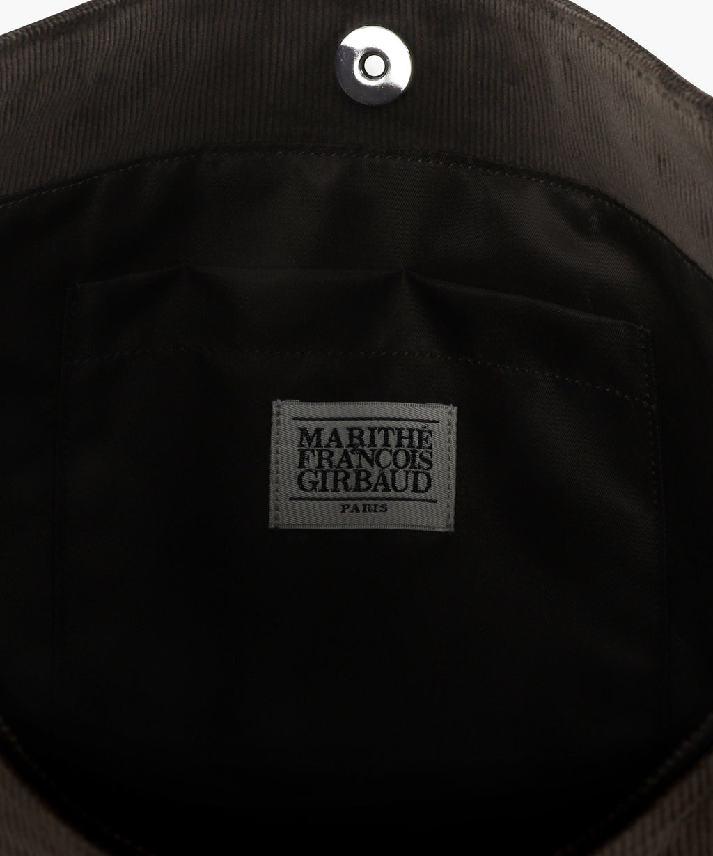 Marithe & Francois Girbaud - Classic Logo Corduroy Bag (Brown) product image 4 | TRAB K-Fashion Australia