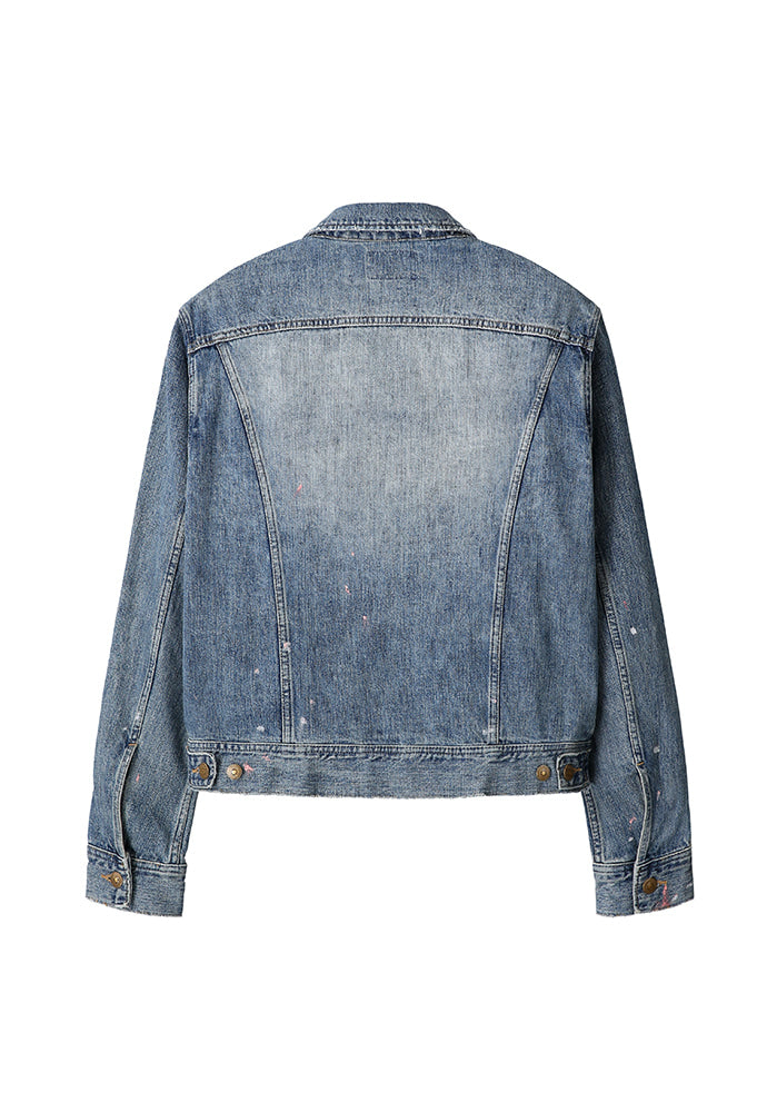 Art if acts - Painted Denim Trucker (Used Light Blue) product image 8 | TRAB K-Fashion Australia