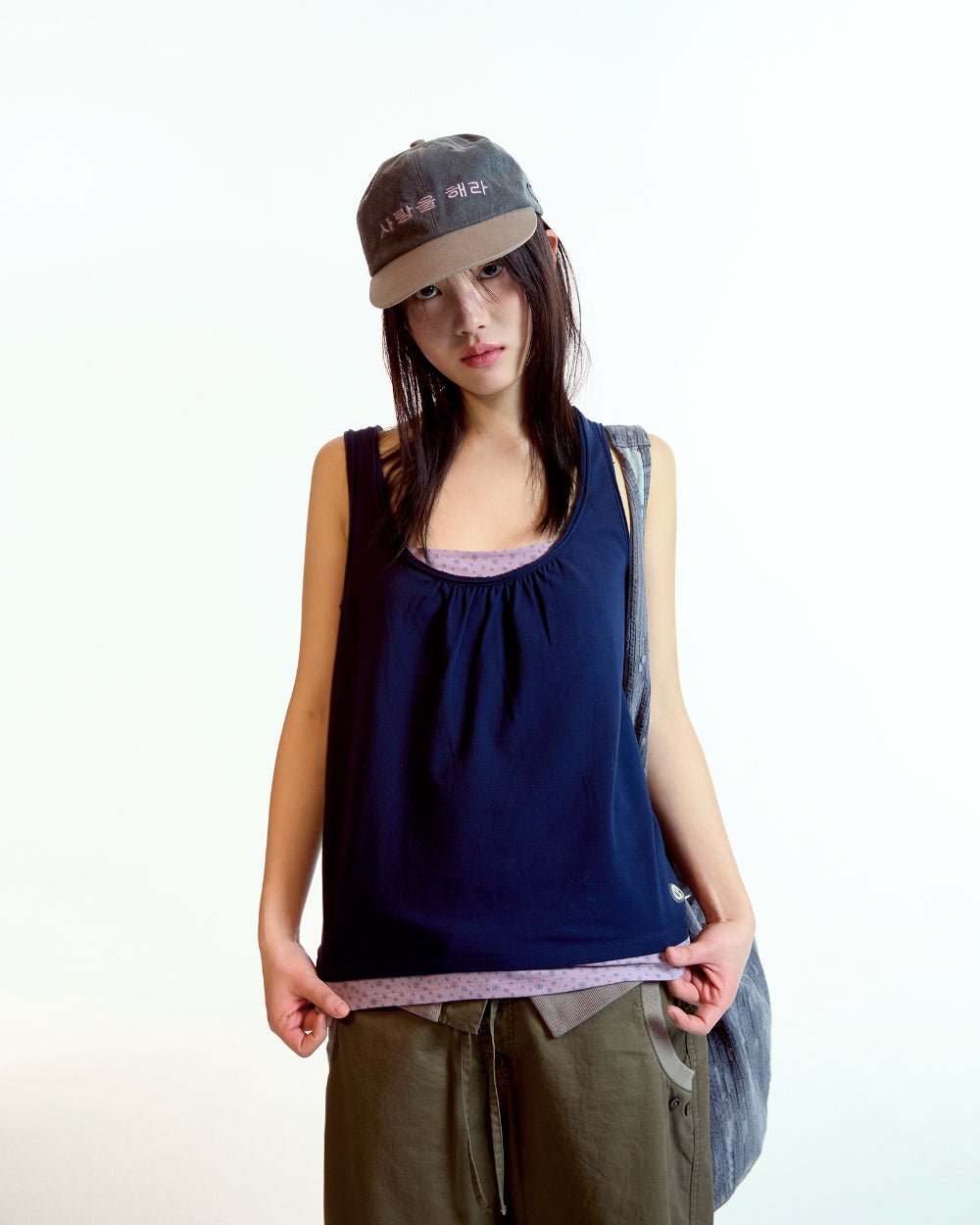 Coyseio - Dudu Layered Sleeveless (Navy) product image 7 | TRAB K-Fashion Australia