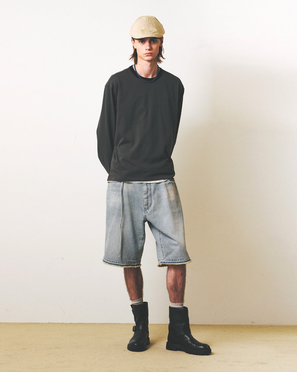 Eastlogue - 11 Ringer L.s T-shirts (Charcoal & Black) product image 4 | TRAB K-Fashion Australia
