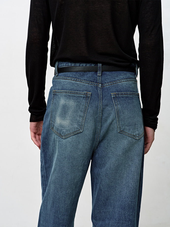 Tonywack - Wide-Leg Denim Jeans (Mid Blue) product image 8 | TRAB K-Fashion Australia