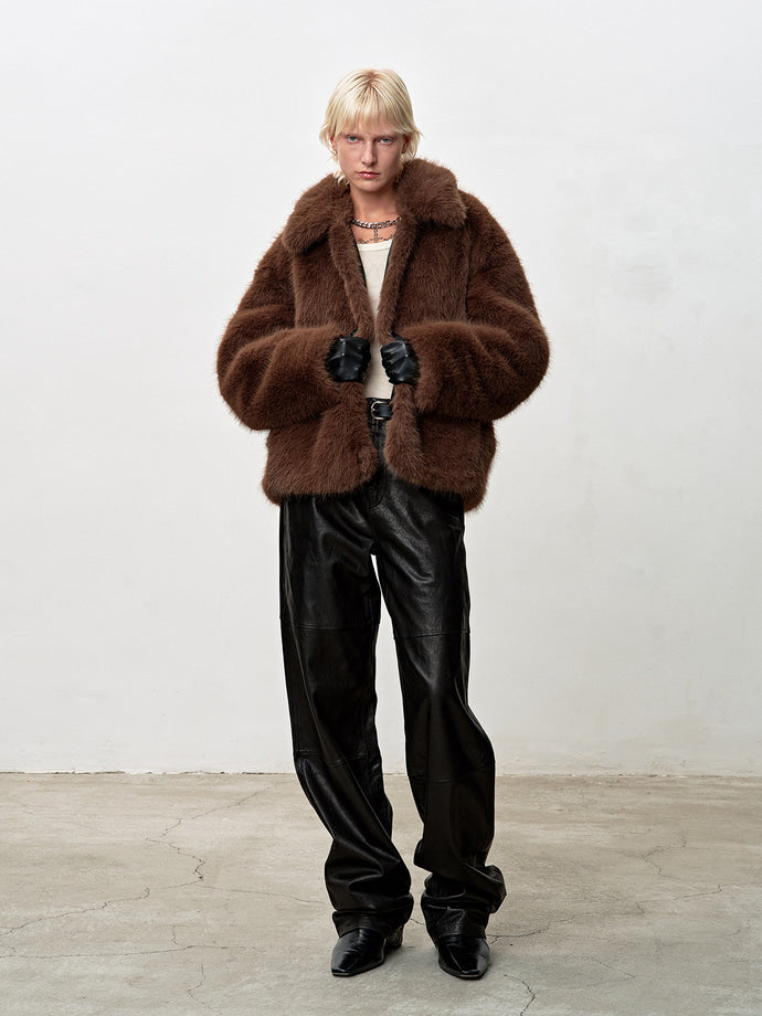 Tonywack - Faux Fur Relaxed Blouson (Mocha) product image 9 | TRAB K-Fashion Australia