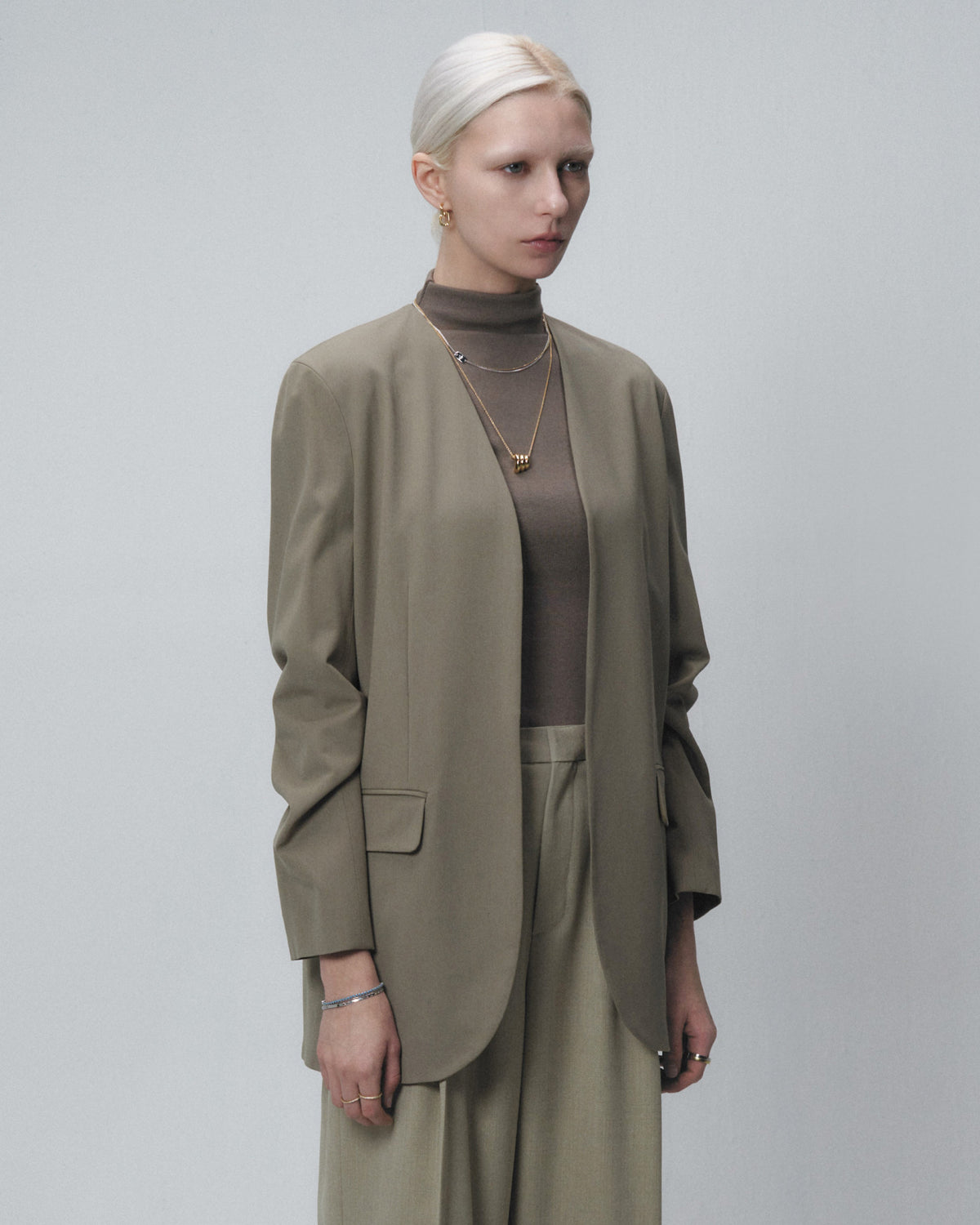 Numbering - Double Layer Chain Necklace with Plate #7850 product image 4 | TRAB K-Fashion Australia