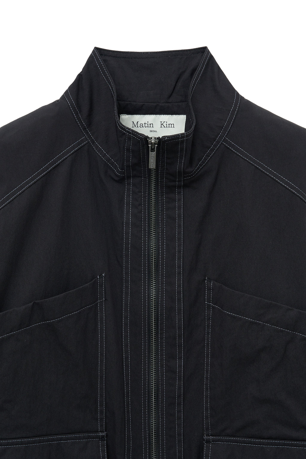 Matin Kim - Utility Bomber Jumper (Black) product image 3 | TRAB K-Fashion Australia