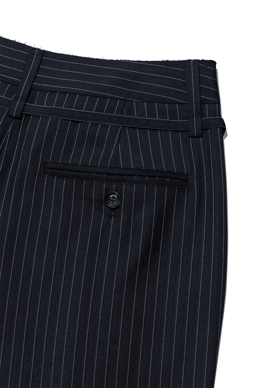 Matin Kim - Tuck Point Stripe Trouser (Dark Navy) product image 6 | TRAB K-Fashion Australia