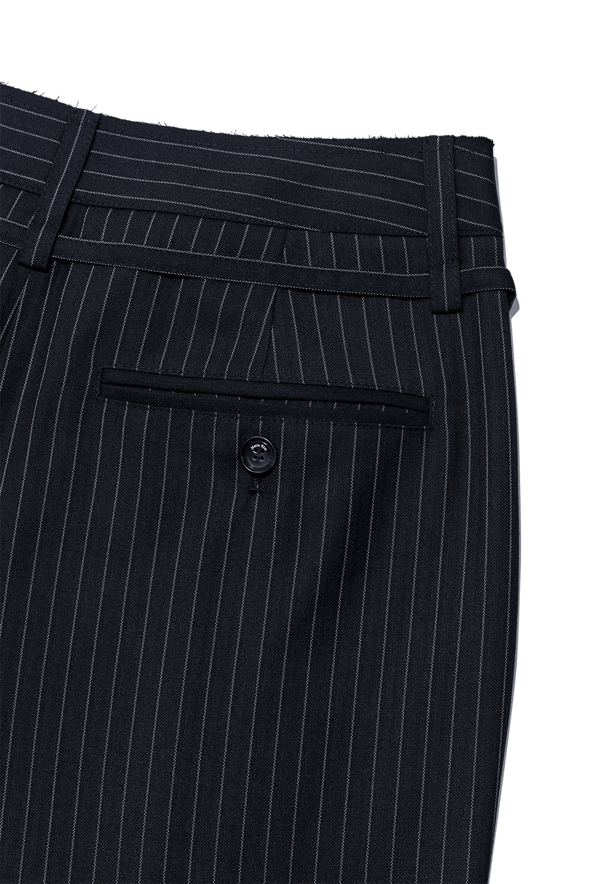 Matin Kim - Tuck Point Stripe Trouser (Dark Navy) product image 6 | TRAB K-Fashion Australia