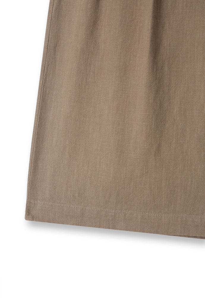 Art if acts - Washed Linen Bermuda Shorts (Khaki Beige) product image 12 | TRAB K-Fashion Australia