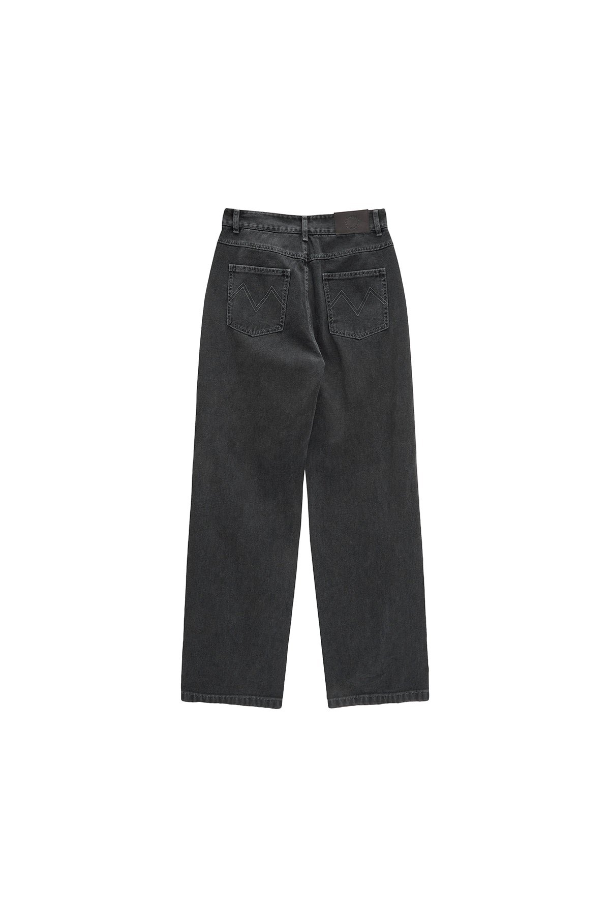 Matin Kim - Side Point Color Denim Pants (Charcoal) product image 2 | TRAB K-Fashion Australia