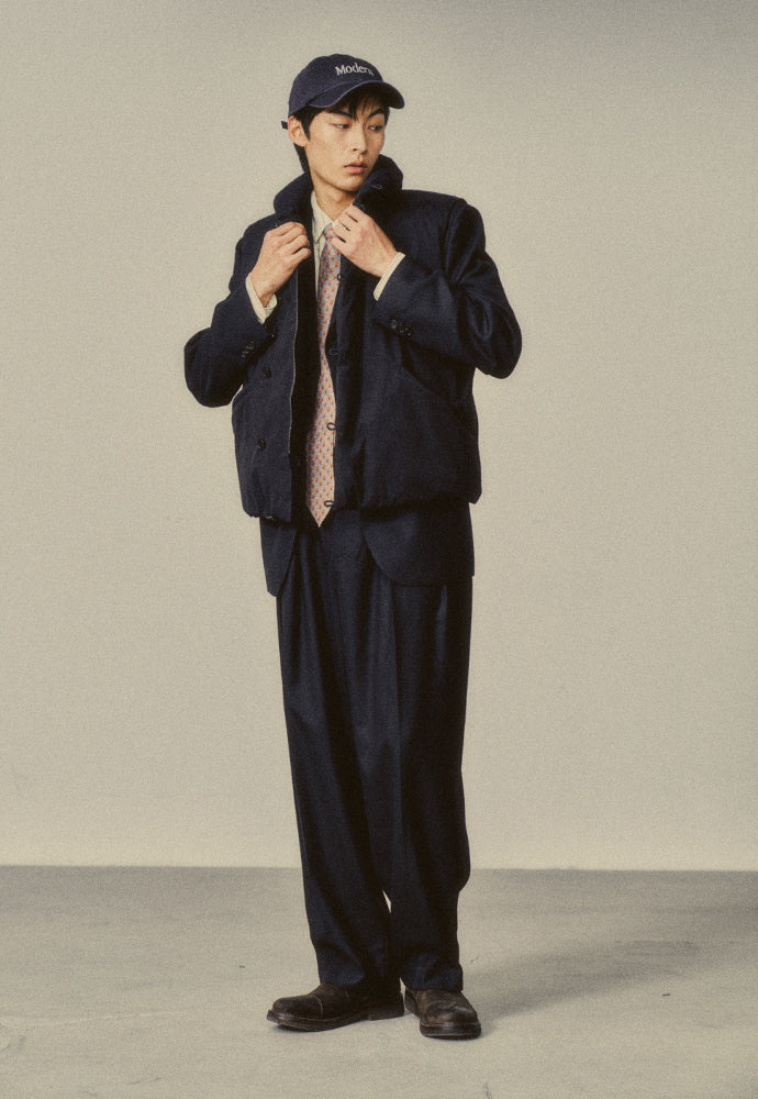 Art if acts - Shawl Collar Down Vest (Black) product image 4 | TRAB K-Fashion Australia