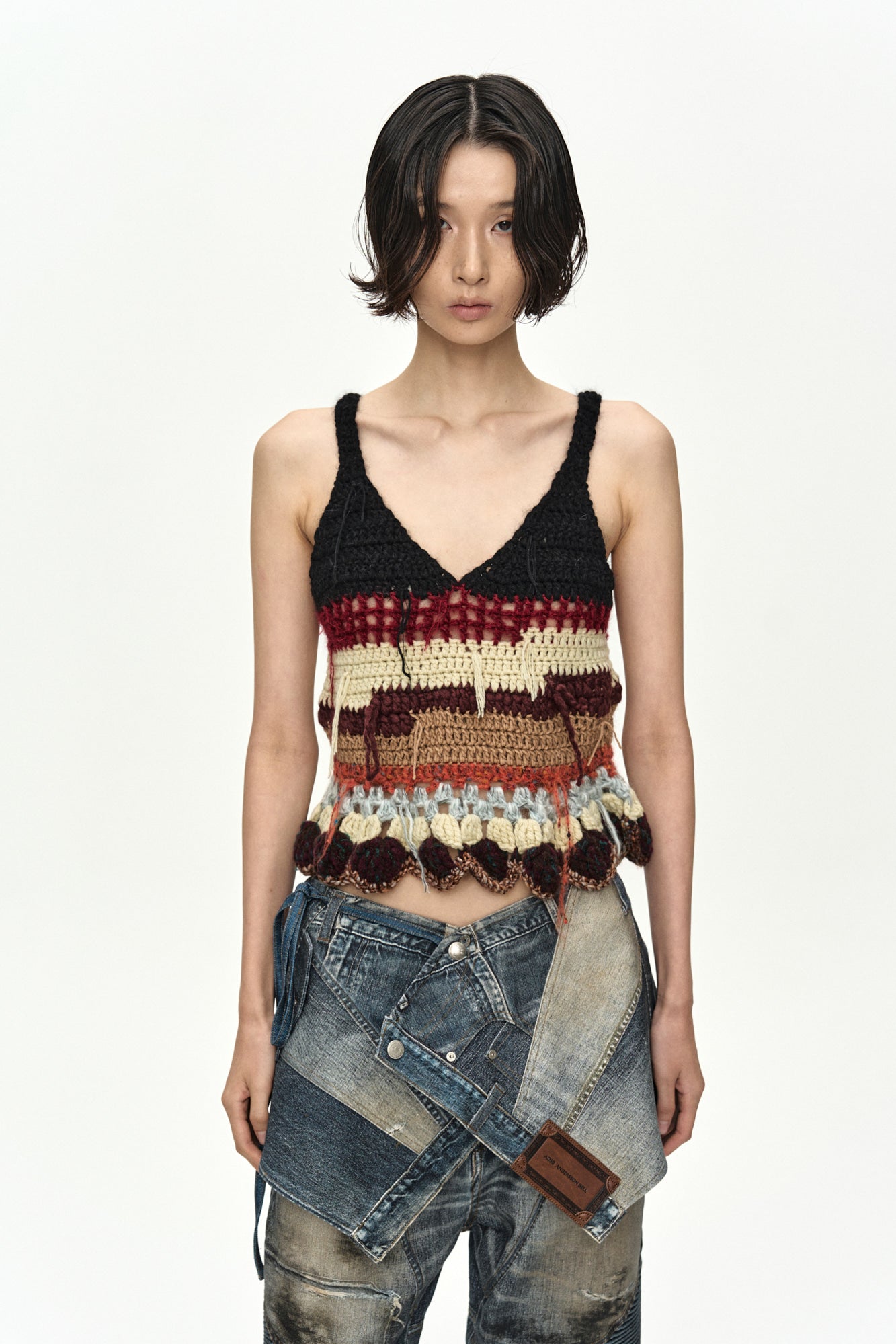 Andersson Bell - Upside-Down Printed Wrap Skirt (Mid Blue) product image 4 | TRAB K-Fashion Australia