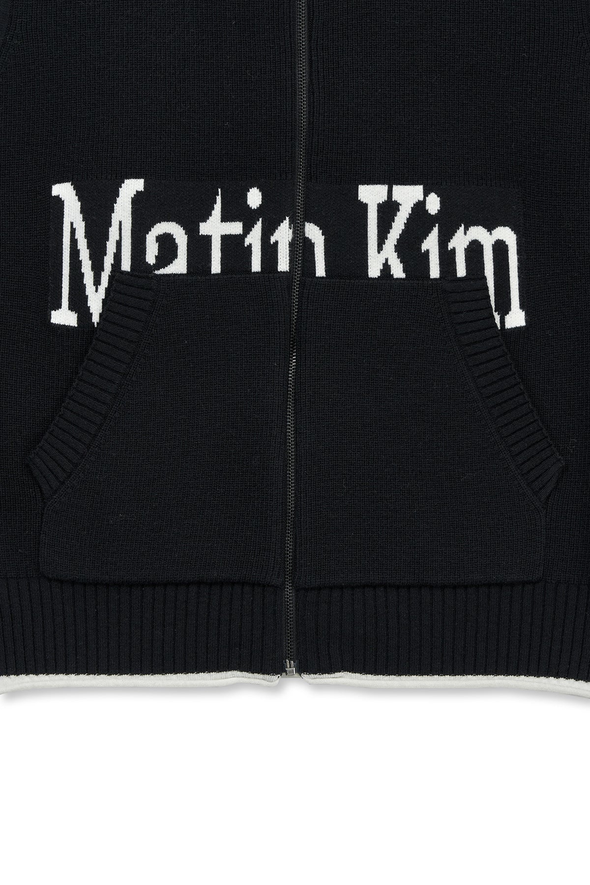 Matin Kim - Matin Kim Spell Point Knit Zip Up Vest (Black) product image 4 | TRAB K-Fashion Australia
