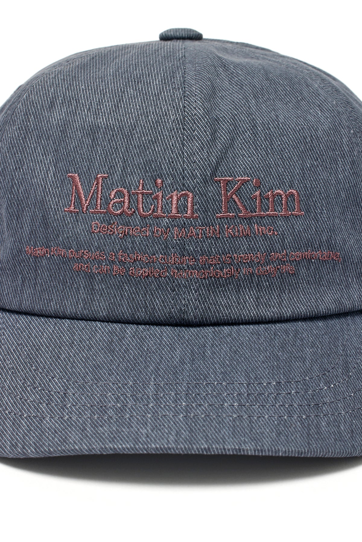 Matin Kim - Matin Heritage Flat Brim Cap (Navy) product image 4 | TRAB K-Fashion Australia