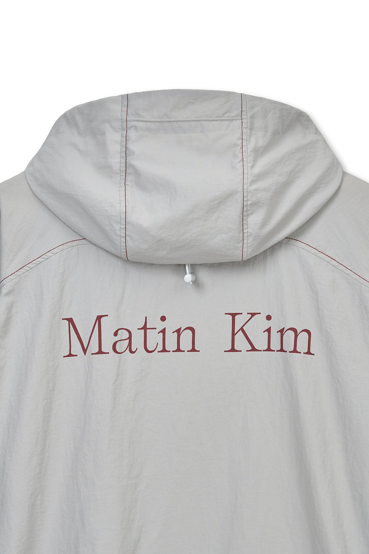 Matin Kim - Back Logo Hoody Wind Breaker (Light Beige) product image 5 | TRAB K-Fashion Australia